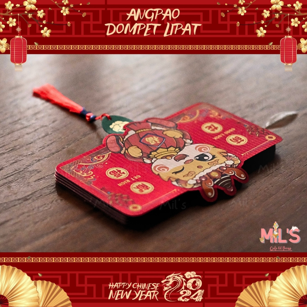 

XQP [ CUTE MIL'S ] ANGPAO AMPLOP TARIK LIPAT IMLEK UNIK DOMPET LIPAT PREMIUM 6 SLOT TAHUN NAGA 2024