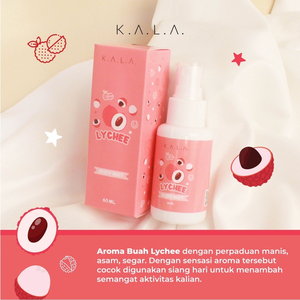 KALA Body Mist Fruity Series - Lychee | 60ml