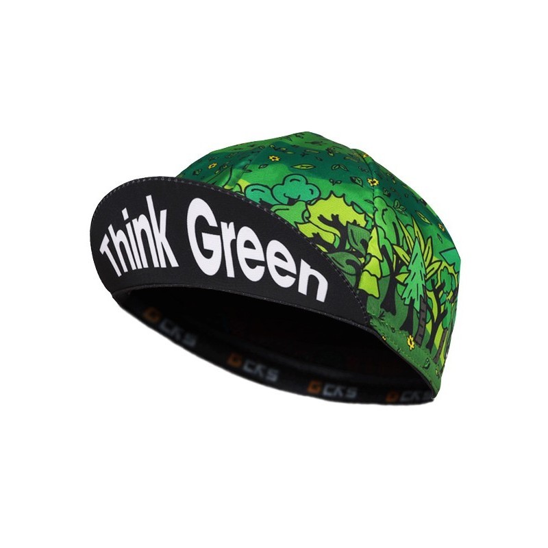 Topi Sepeda Cks Cycling Cap Think Green Motif Hutan