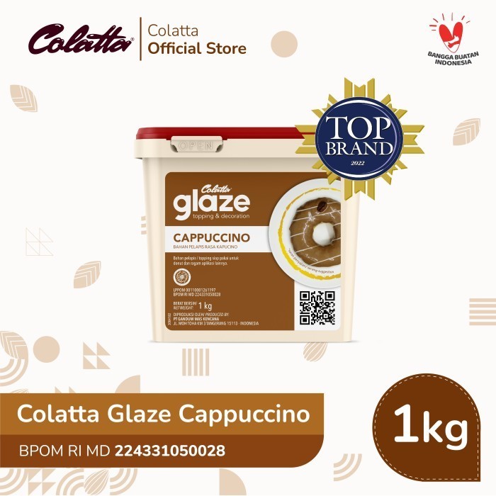 

JUAL Colatta Glaze Cappucino - Bahan Pelapis Rasa Cappucino 1Kg