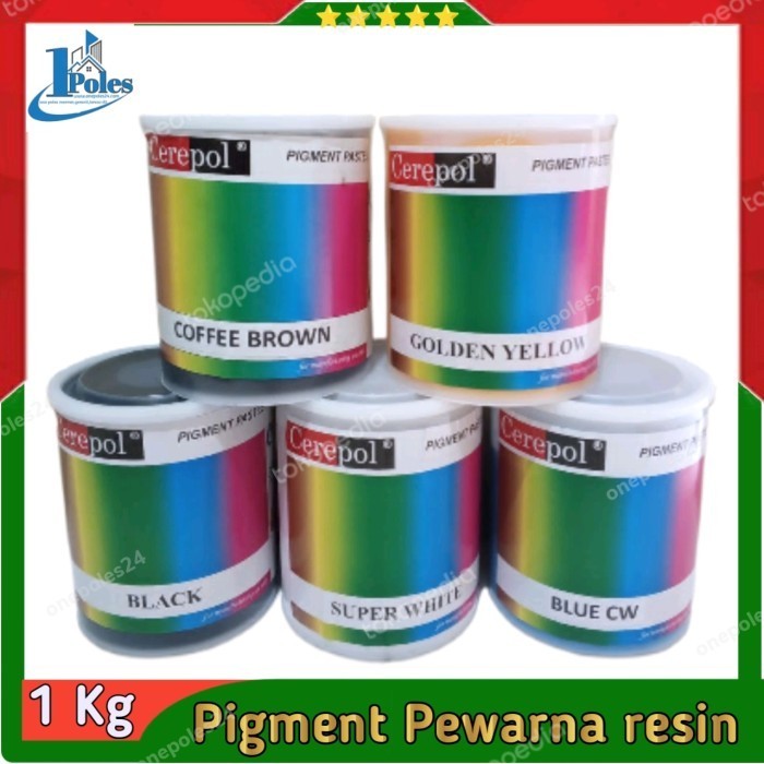 

Terjangkau Pigment Pewarna Resin/Cat Resin/Fiberglass Cerepol 1kg