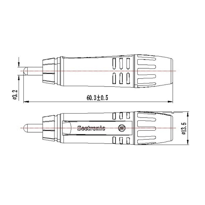 Jack Jek Rca Male Gold Plated Lapis Emas Seetronic Mt380 Best