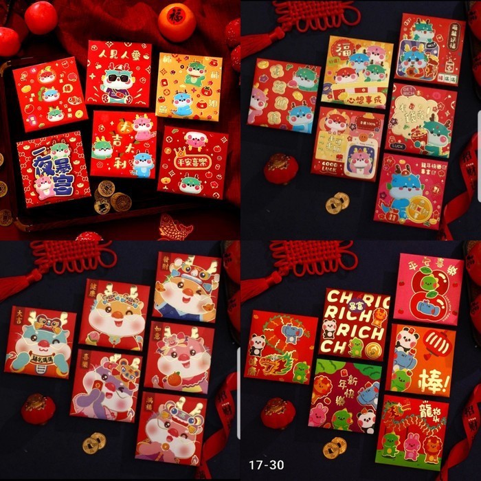 

OQS ANGPAO SINCIA SHIO NAGA 2024 ISI 6 PANJANG PERSEGI ANGPAU IMLEK DRAGON AMPLOP AMPAU GROSIR MURAH