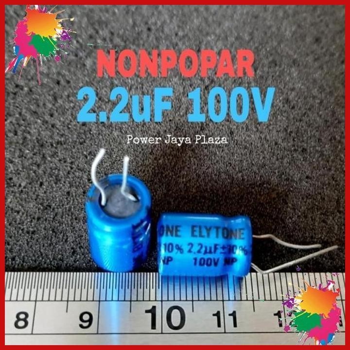 2.2uf 2,2uf 100v 2.2uf100v nonpolar non polar bipolar np bp [pjp]