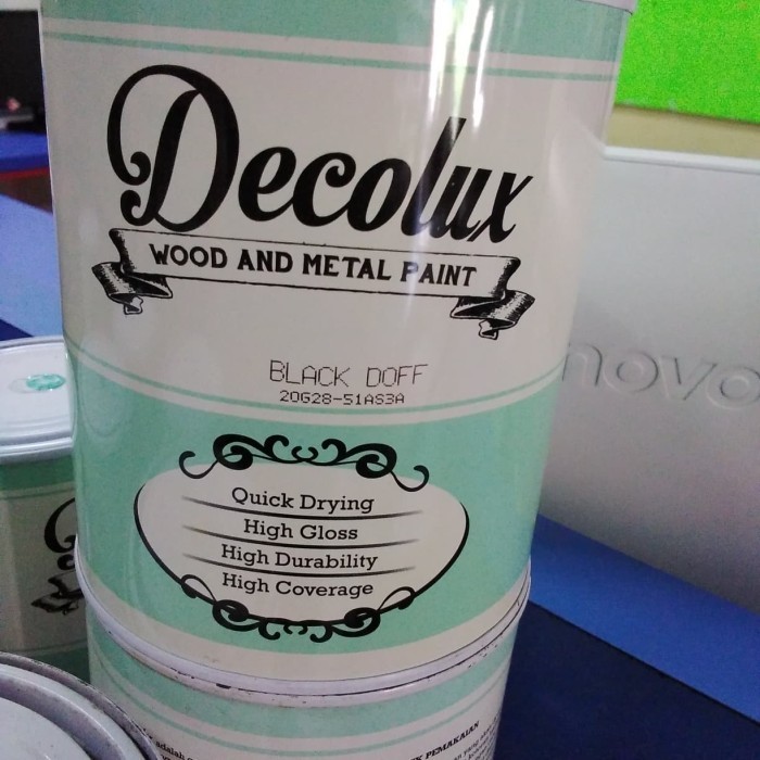 

Terjangkau cat minyak DECOLUX black doff