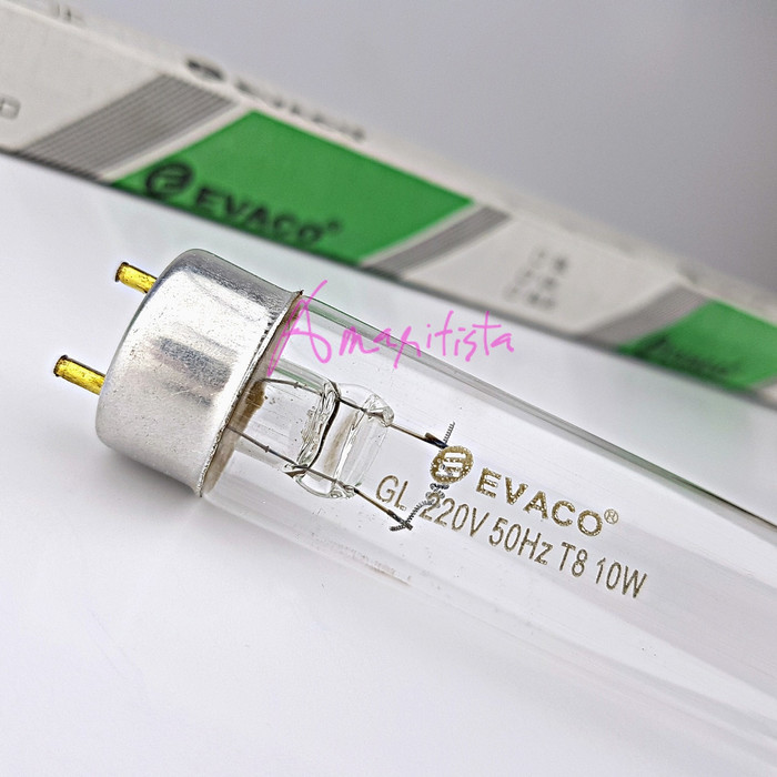 Lampu Uv Uvc T8 20W Evaco Germicidal Sterilizer Air Kuman Set Komplit Best