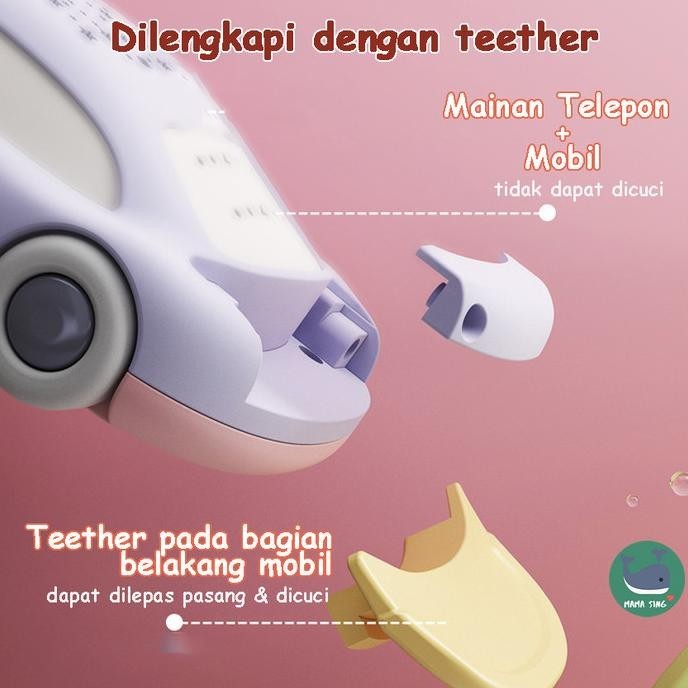 MAMA SING Mainan Handphone Mobil Anak Interaktif dengan Lampu Tidur