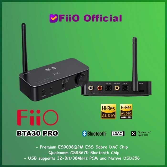FiiO BTA30 Pro High Fidelity Bluetooth Transmitter and Receiver BTA 30
