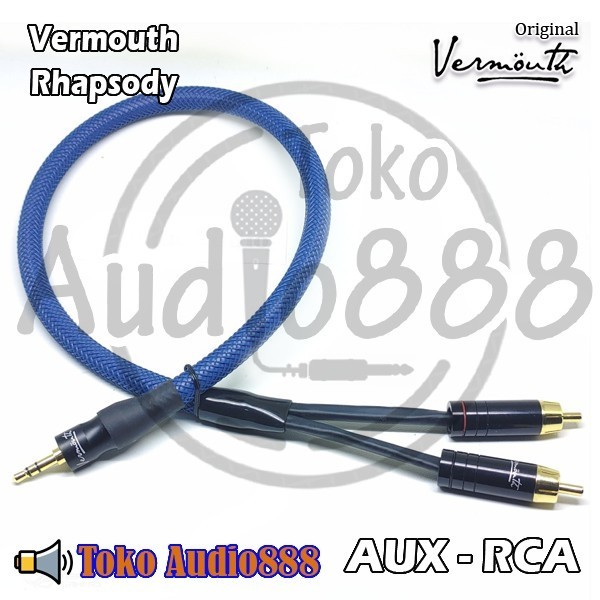 Kabel Mini Aux to RCA Vermouth Rhapsody Balance Audiophile Cable