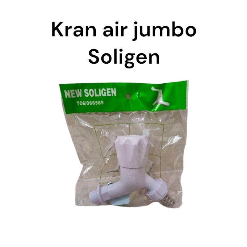 kran air pvc soligen keran jumbo tembok taman soligen 1/2" kran dinding tembok 1/2"