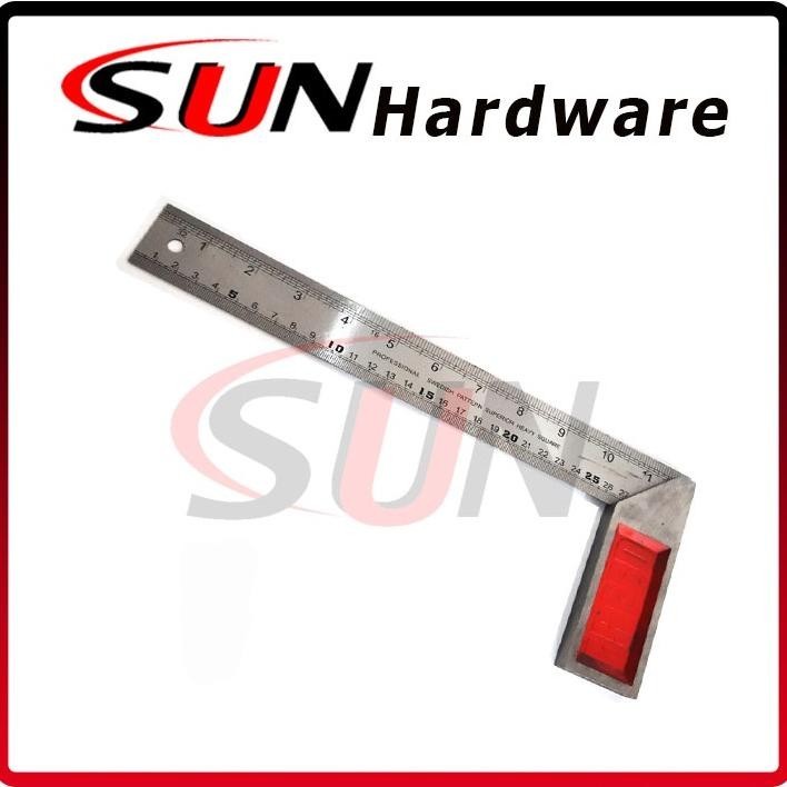 

DAHSYAT Penggaris Siku Tukang 30 Cm Stainless Pasekon Pengaris Angle Square