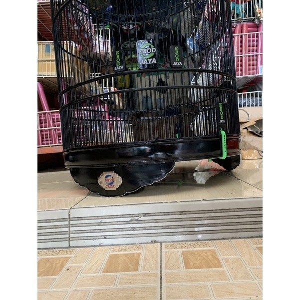 PROMO KANDANG SANGKAR KANDANG BURUNG MURAI BATU EBOD JAYA LIS ACRILIK HITAM NO 1 ~ 2 DAN 3
