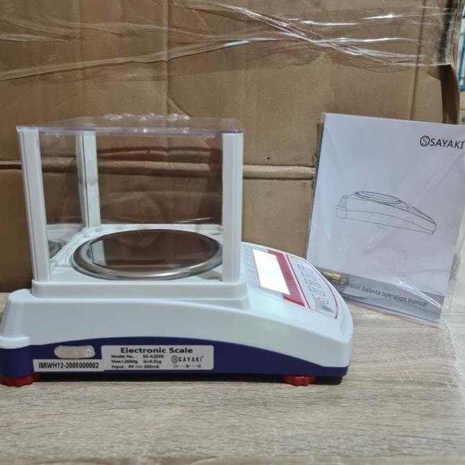 Timbangan Emas 2Kg / Timbangan Digital 2000Gr / Timbangan Lab 2000 Gr
