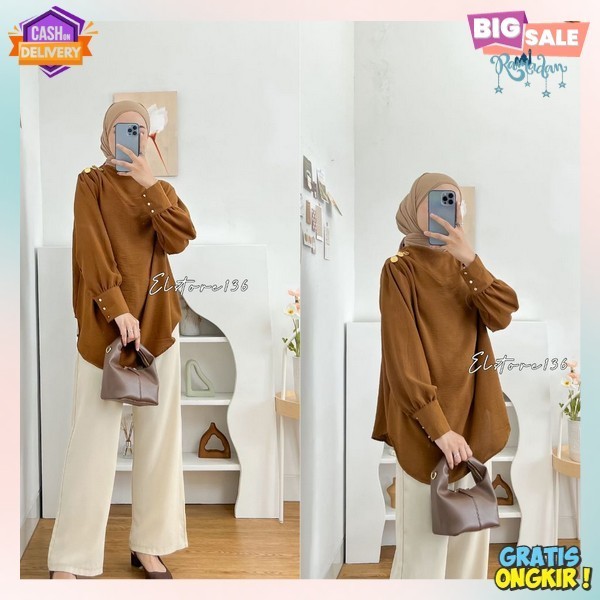 Atasan Wanita Blus Baju Blues Waita Kantoran Blous Perempuan Terbaru Blose Atadan Bloue Casual Bloue