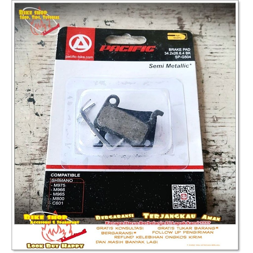Kampas Rem Cakram - Disc Brake Pads PACIFIC SP-G504 Sepeda MTB BMX