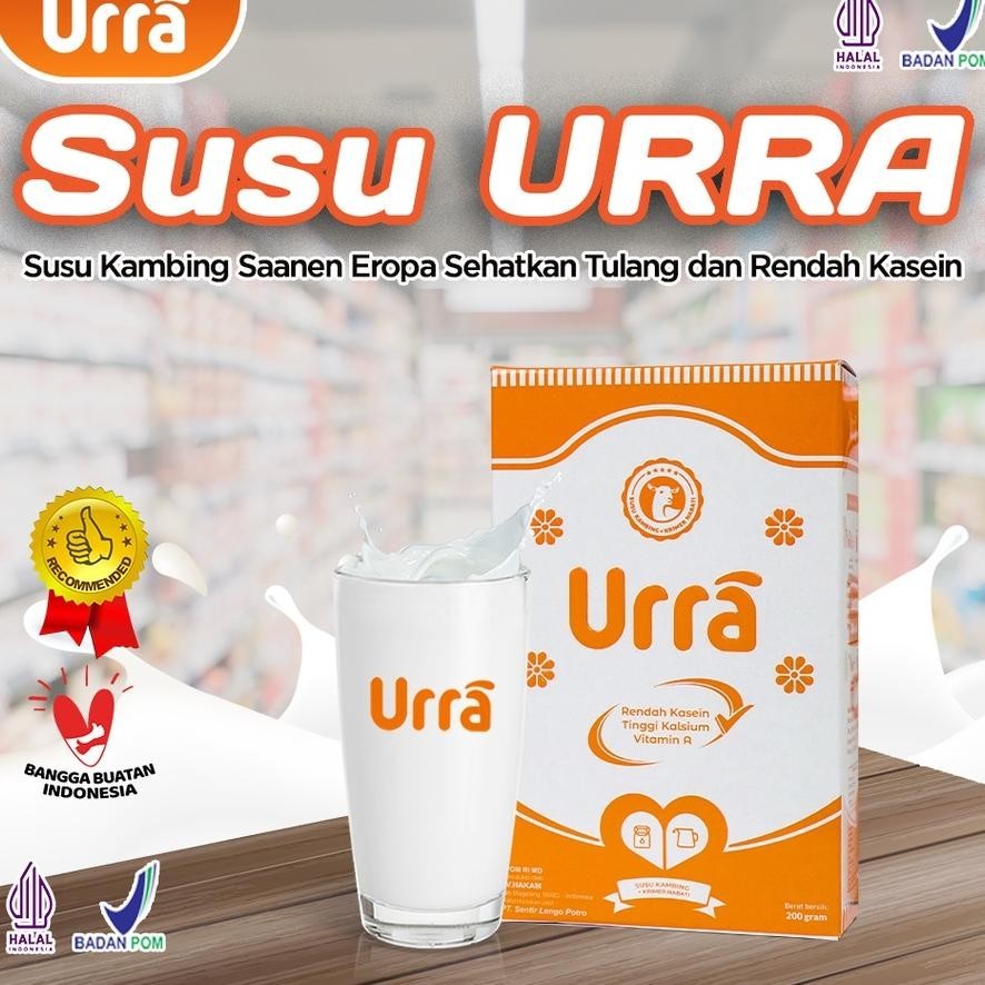 

Susu Urra I Susu Kambing Bubuk Ambah Berat Badan I Susu Kambing Sapera Saneen I Halal Bpom 200G