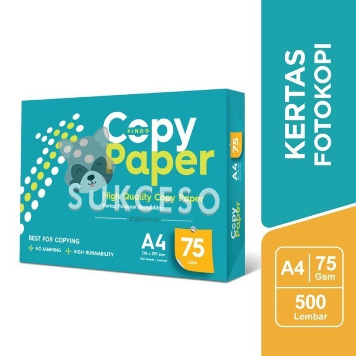 

JUAL Copy Paper A4 75gr / Kertas HVS Print Fotocopy A4 75gsm