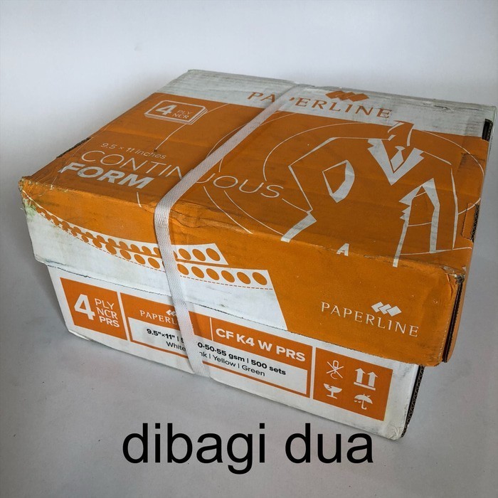 

MURAH Kertas Computer CF 4 Ply NCR PRS 9.5x11 Inch 2000 Lembar PAPERLINE
