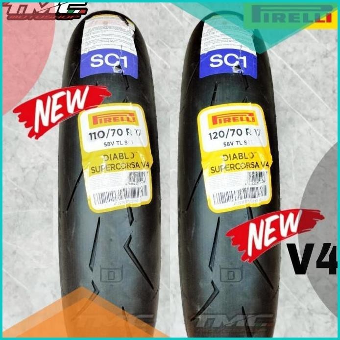 Ban Pirelli Diablo Supercorsa 110/70-17 120/70-17 Ninja150 Ninja RR R