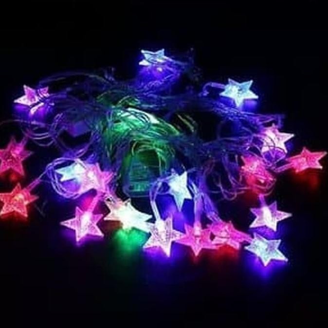 Discount Lampu Tumblr Lampu Hias Natal Anggur 10 Meter / Lampu Tumblr Bola Bintang Warna Rainbow 10 