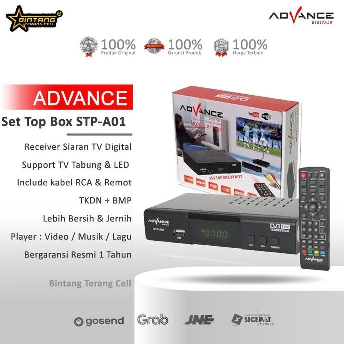 Advance Set Top Box Receiver TV Sertifikasi Kominfo Garansi Resmi