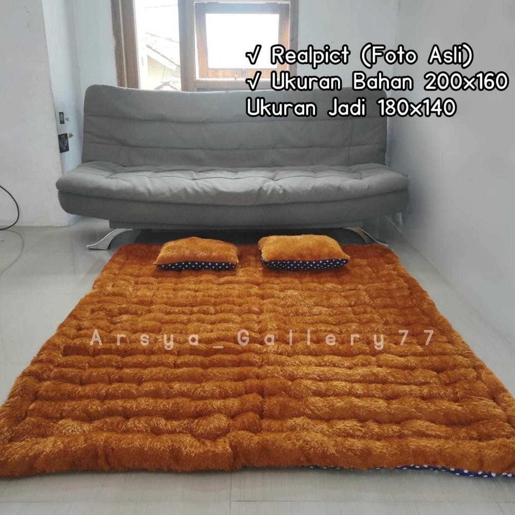 "Harga Spesial" Kasur Gender Bulu Rasfur 200x160 / 200x200 ( UKURAN BAHAN ) Bonus 2 Bantal Gratis Ka