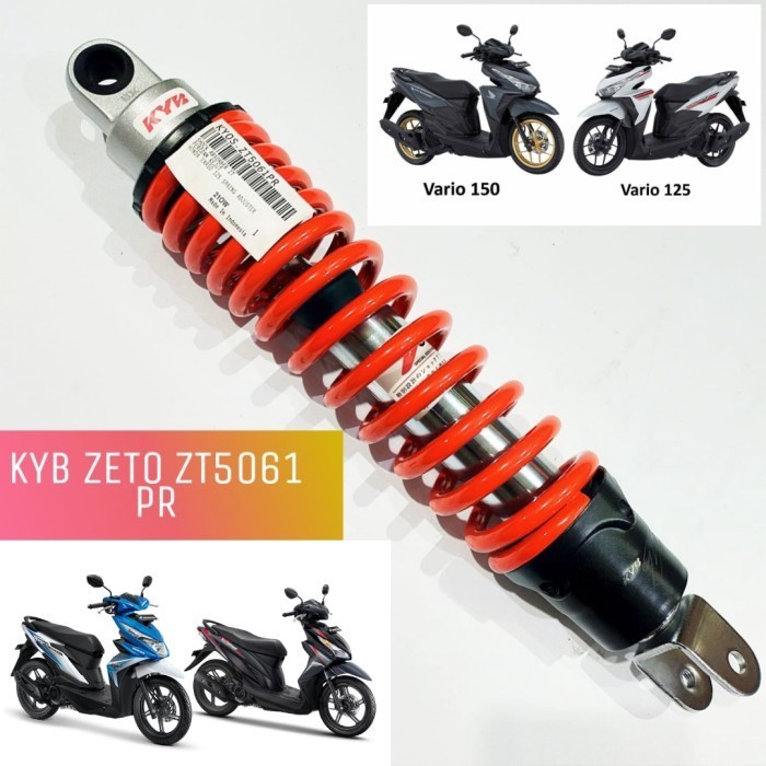 SHOCK BREAKER KYB ZETO ZT 5061 BEAT FI VARIO 110 125 150 UK 330 MM ORI