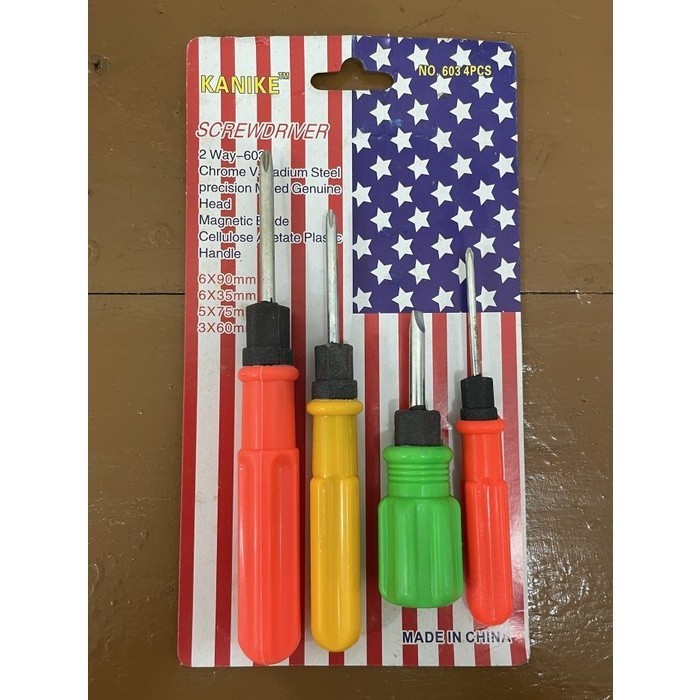 Promo Obeng Satu Set Panjang Pendek / Obeng Panjang Pendek Usa / Screwdriver .