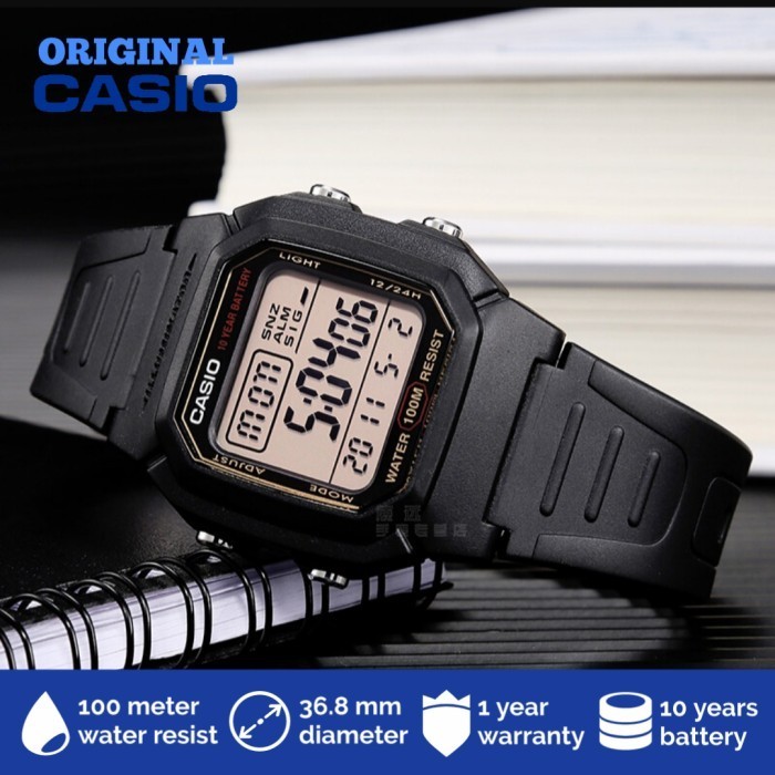 Jam Tangan Pria Digital Sporty Casio Original Garansi 1 Th