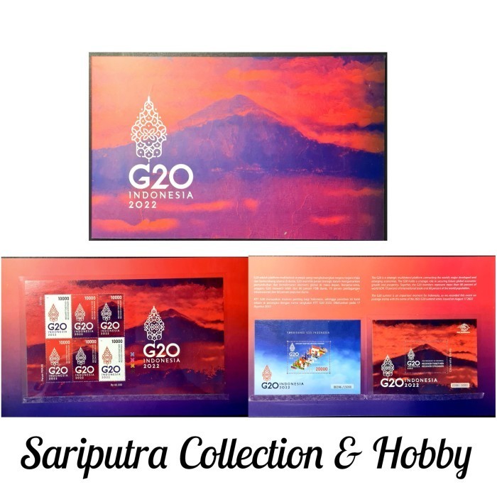 

HARGA DISKON Prangko Indonesia 2022, Kemasan G20 2022 berisi FS, SS, SS Cinderella