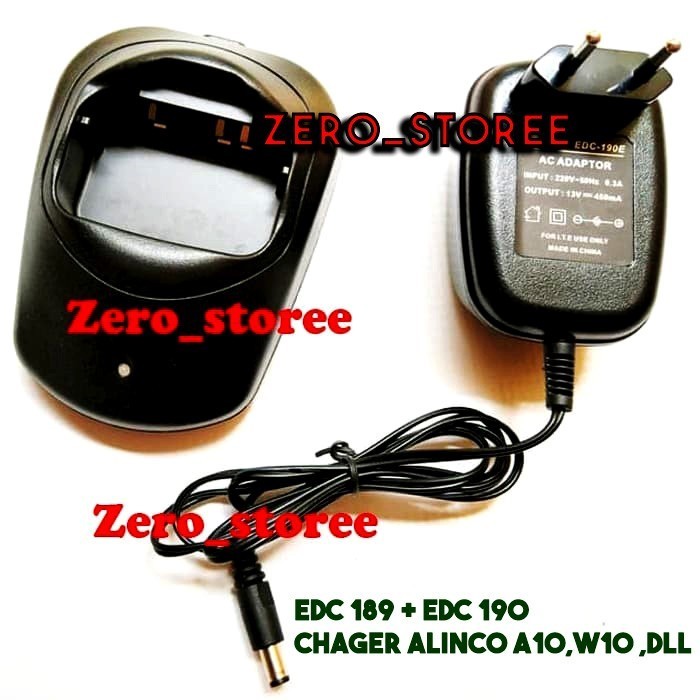 ALINCO EDC-189 CHARGER HT ALINCO DJ W100 W500 DJ-W100 DJ-W500 EDC189