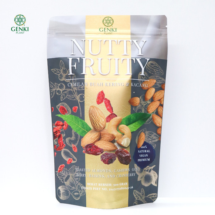 

SALEE!!!!! Nutty Fruity / Mix Nut and Dried Fruit / Cemilan Kacang - 500 g Bes