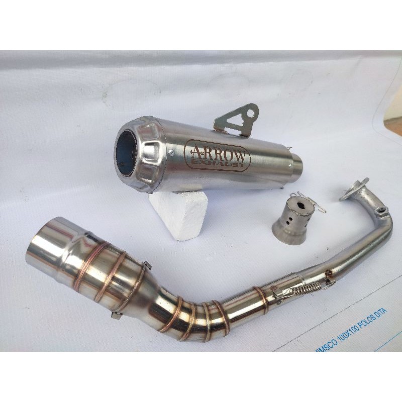 Knalpot Arrow Exhaust 1 set Vixion R15 Cbr 150 cbr lokal new cb GSX FU sonic Bison mx Mx king thunde