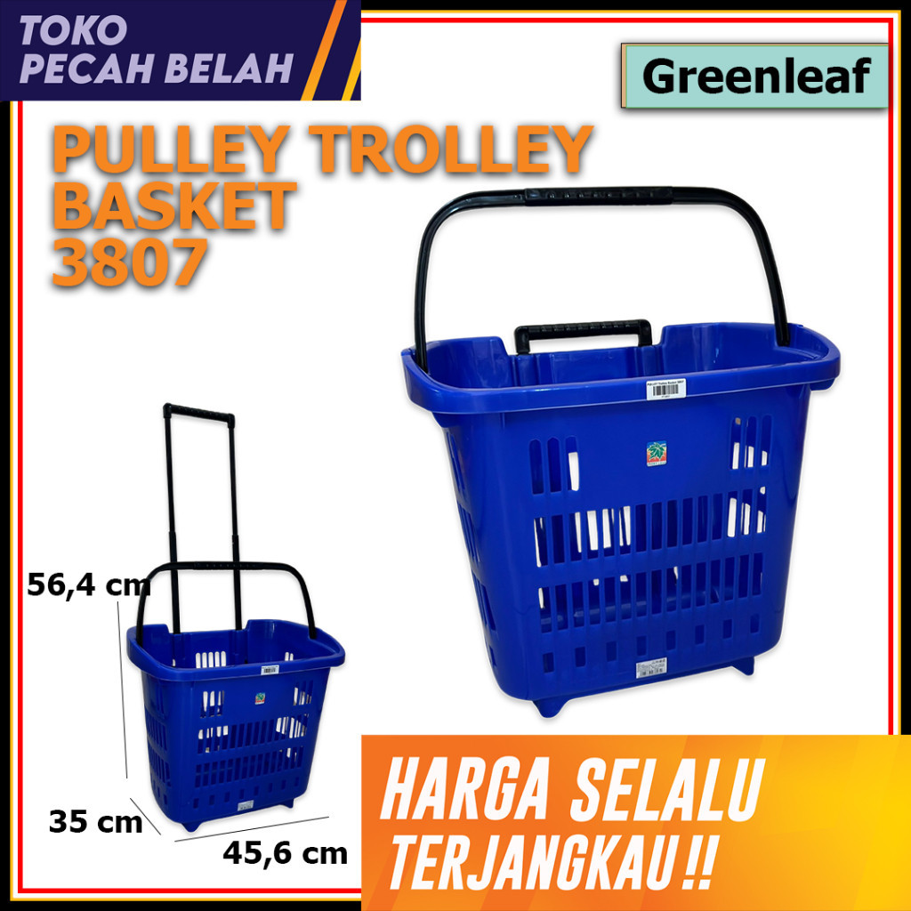 Keranjang Belanja Troli Pasar Supermarket 3807 GreenLeaf