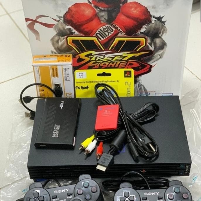 Sale Paket Komplit Ps2 Fat Hd 80/120/160/250 Gb Full Game Free 2 Stik Premium