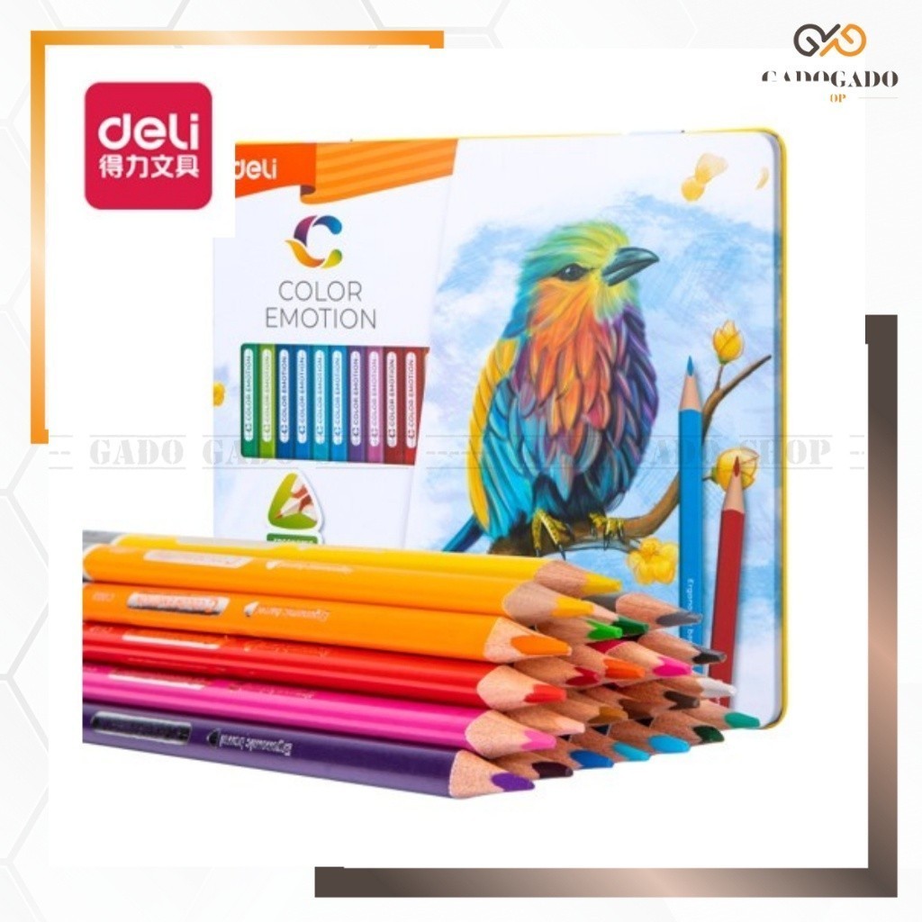 

GGS DELI036 Deli Pensil Warna / Colored Pencil - 24C 24warna/box EC00225 Y1676