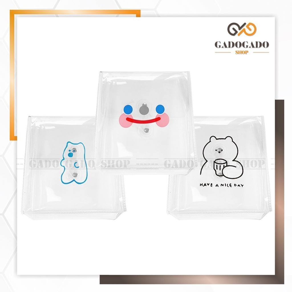 

GGS HL0121 File Bag Transparan Pouch SerbaGuna Bahan Pvc Zipper File Termurah Y1418