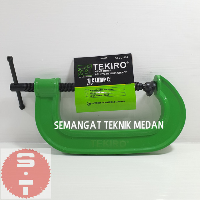 5" KLEM KAYU CATOK JEPIT PENJEPIT C CLAMP BAIS BESI 5 " INCH TEKIRO