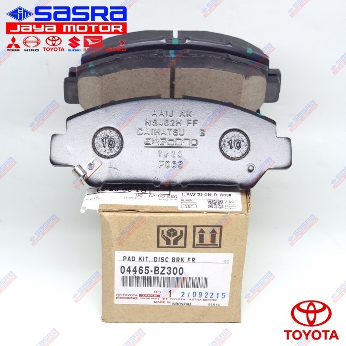 Brake Pad ORI AVANZA/XENIA 2022+|RAIZE/ROCKY Toyota Genuine Parts TYT.04465-BZ300 Kampas Rem Depan T