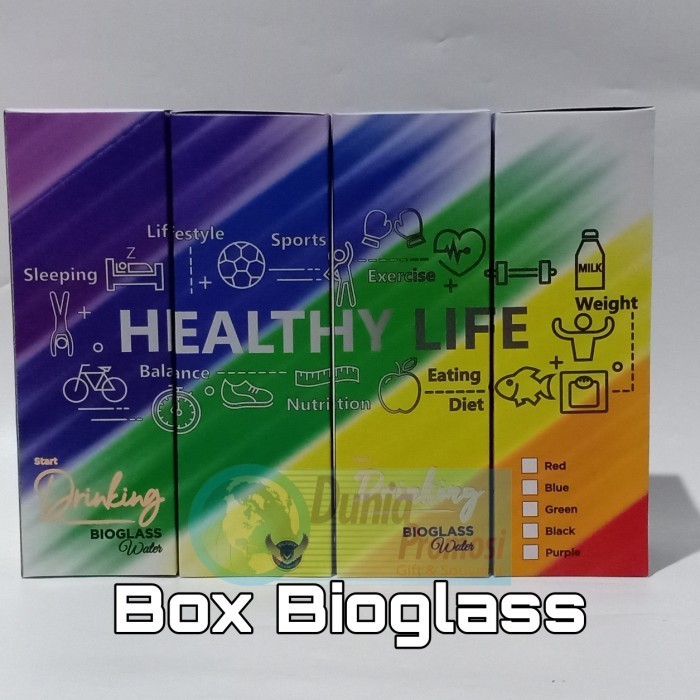 Promo Bio Tumbler ~ Tumbler Bioglass Mini Mci 600Ml Hidup Sehat + Box Harga Khusus