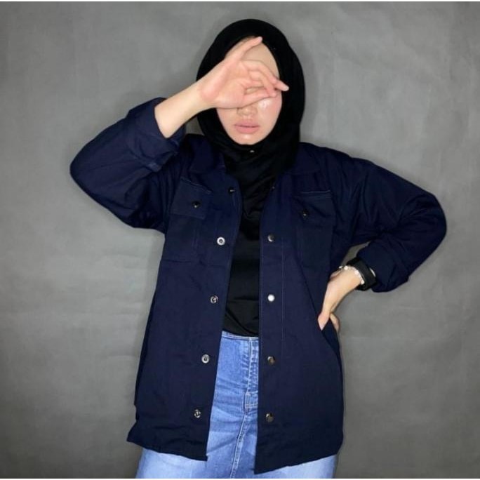 Recomend Jaket Semi Parka Cewek / Kemeja Semi Parka Wanita / Jaket Parka