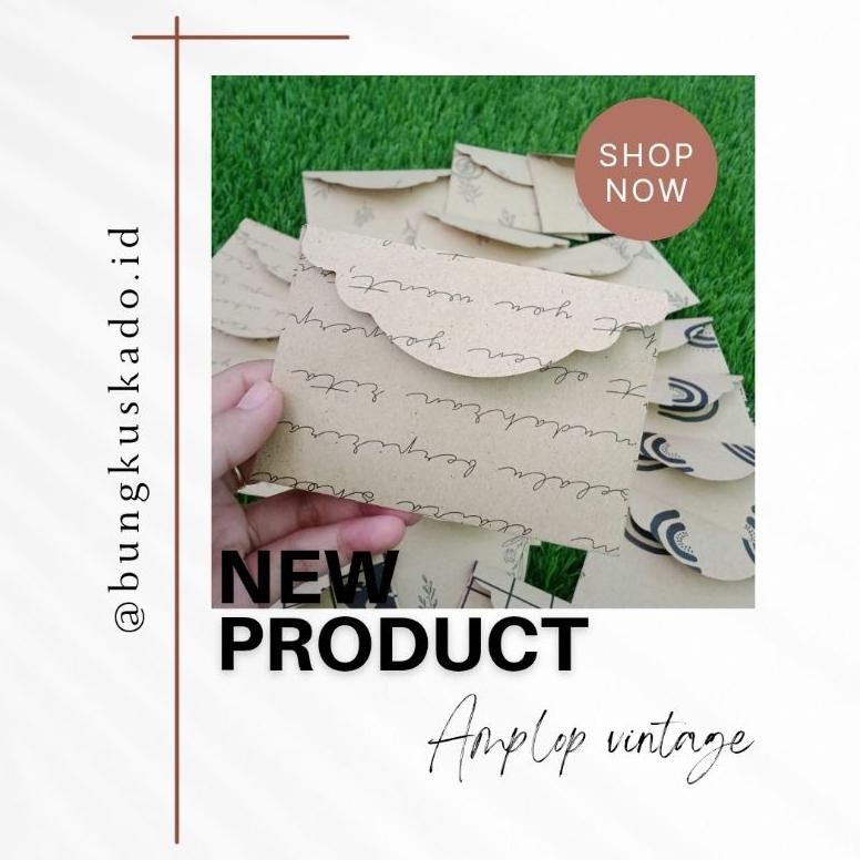 

Bisa Cod (Isi 25 Pcs) Amplop Vintage Aestetic Rustic // Amplop Lebaran // Angpao Murah