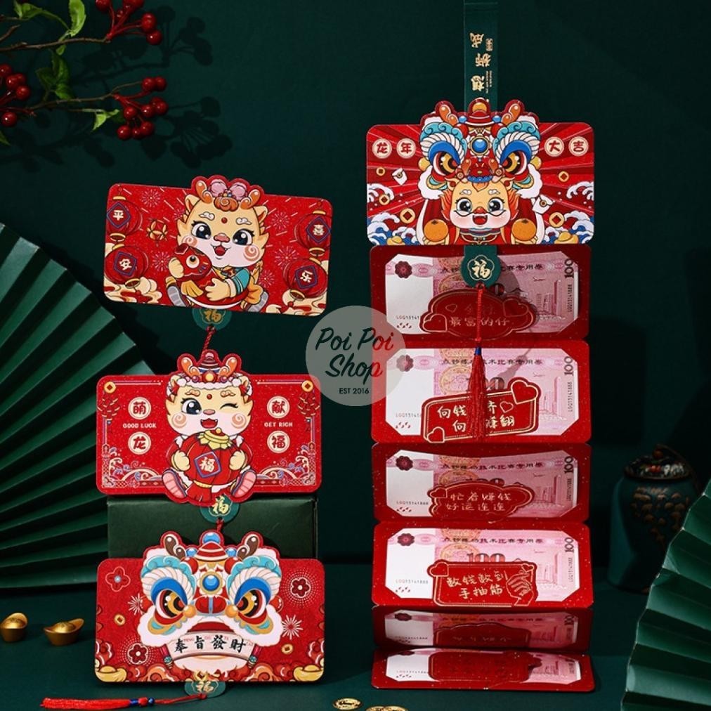 

Promo Akhir Tahun Angpao Imlek Naga 2024 Lipat Tarik Susun 6 3D Premium Panjang 3D Shio Naga Angpau Ampau Hongbao Kartun Grosir Murah Tebal Motif Karakter Berkualitas Bahan Terbaik Promo