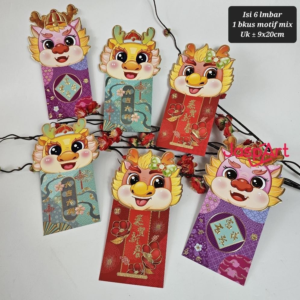 

Flash Sale Angpao Imlek Premium Panjang Dan Dompet Shio Naga 2024 Hongbao Imlek Shio Naga 2024 Angpao Imlek Elegen Cantik Tebal Berkualitas Big Sale