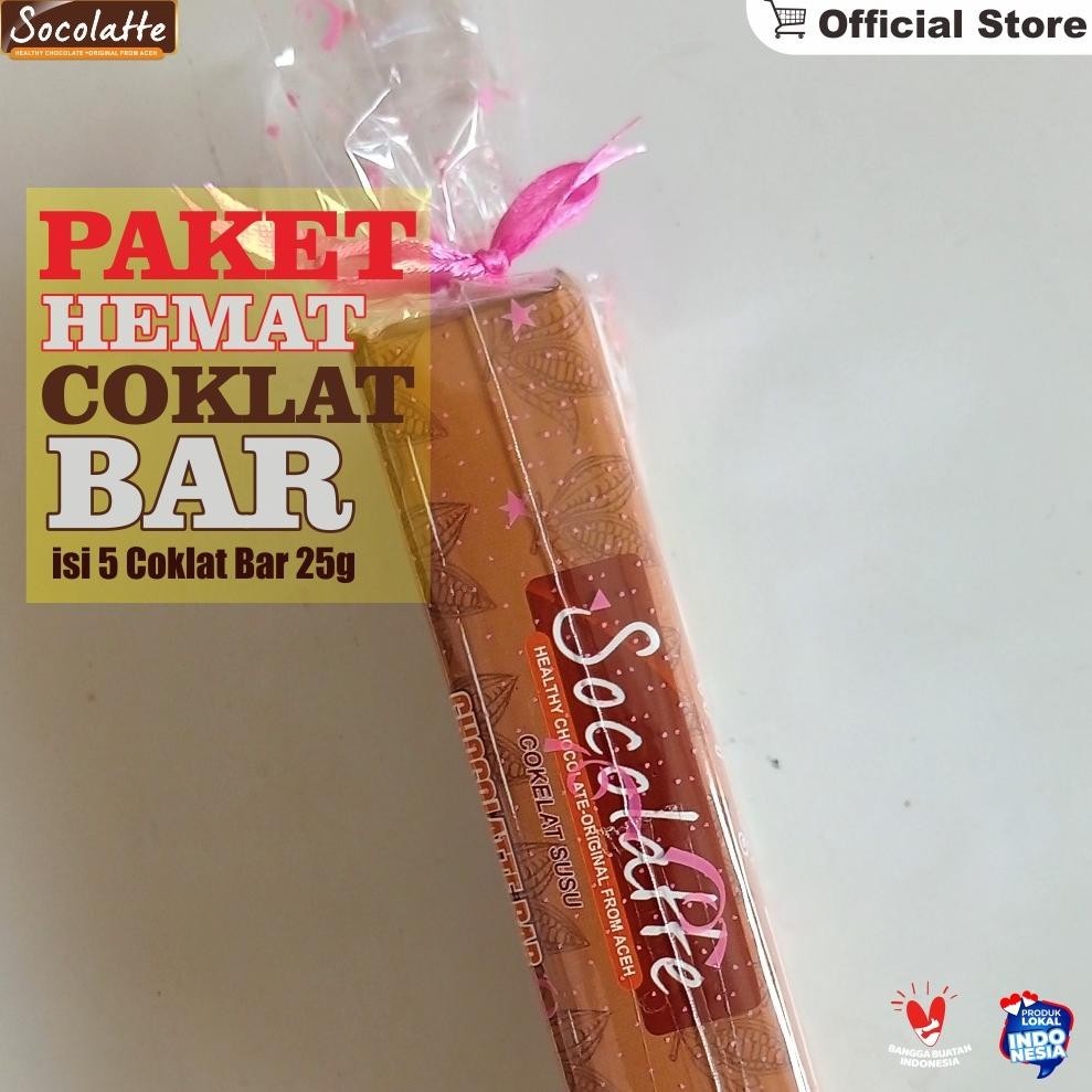 

Promo Akhir Tahun 5 Pcs Paket Hemat I Coklat Socolatte Aceh I Coklat Bar 25G Diskom