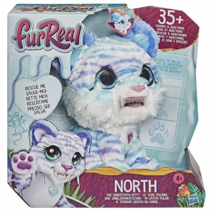 FURREAL NORTH SABBERTOOTH KITTY PLUSH DOLL PET ALIVE BONEKA KUCING
