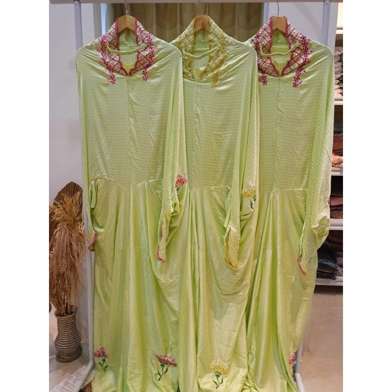 Mukena Terusan Warna Sutra Blitz BORDIL