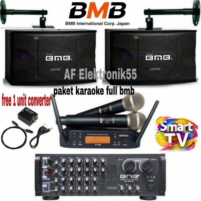 PAKET SOUND SYSTEM KARAOKE FULL BMB ( PAKET A ) GARANSI 3 TAHUN