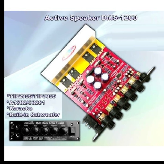 KIT SPEAKER AKTIF SETEREO DMS 1200 PLATINUM MIC SUBWOOFER / DMS1200