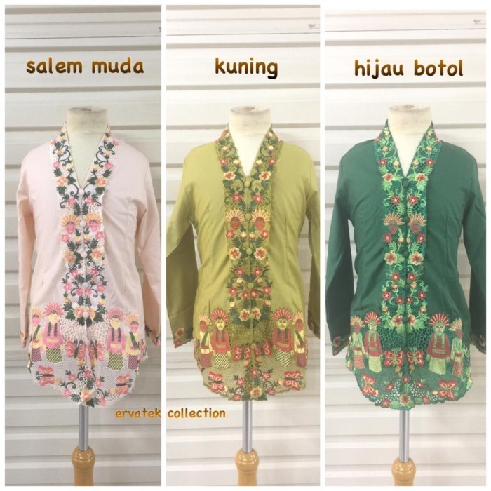 Kebaya Encim Ondel Betawi Anak Ka20 / Seragam Sekolah / Baju Adat Jawa